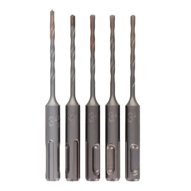 コマドリル 4342987 SDSポイントハンマードリル 5本組 3.4mm #076480 1個（ご注文単位1個）【直送品】