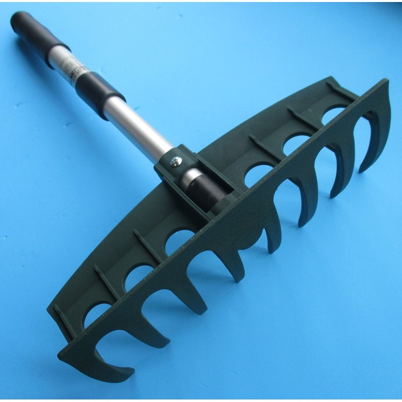 コンパル 3035017 アルミ伸縮ハンディーレーキ 8本爪 幅26.5 1個（ご注文単位1個）【直送品】