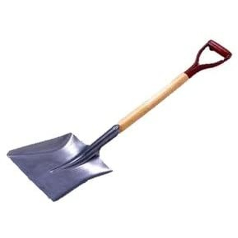 コンパル 302772 鉄スコ 木柄 角型 1個（ご注文単位1個）【直送品】