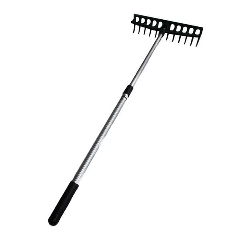 コンパル 702985 アルミ伸縮レーキ12本爪 1個（ご注文単位1個）【直送品】