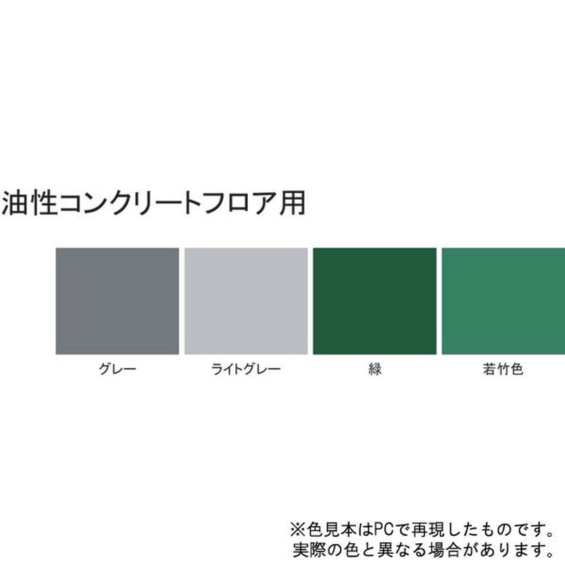 サンデーペイント 9021203 油性コンクリートフロア用 グレー 7K #267576 1個(ご注文単位1個)【直送品】