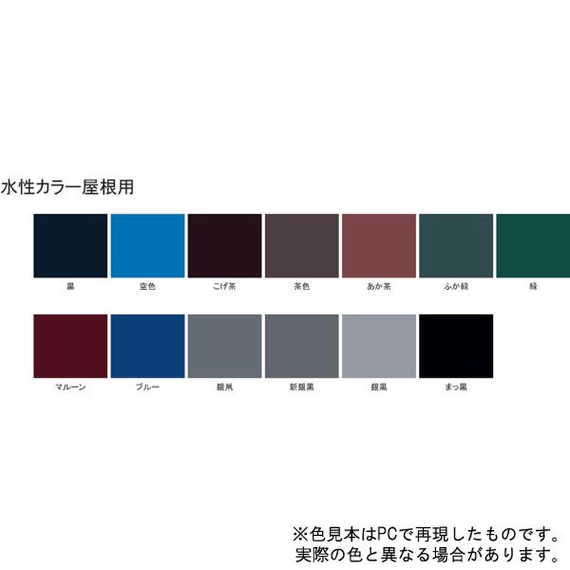 サンデーペイント 9021055 水性カラー屋根用 赤茶 14L #214C1 1個（ご注文単位1個）【直送品】