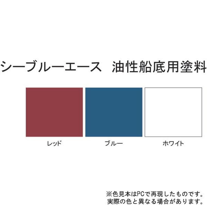 サンデーペイント 9021893 シーブルーエース油性船底塗料 レッド 2K #10B7S 1個(ご注文単位1個)【直送品】