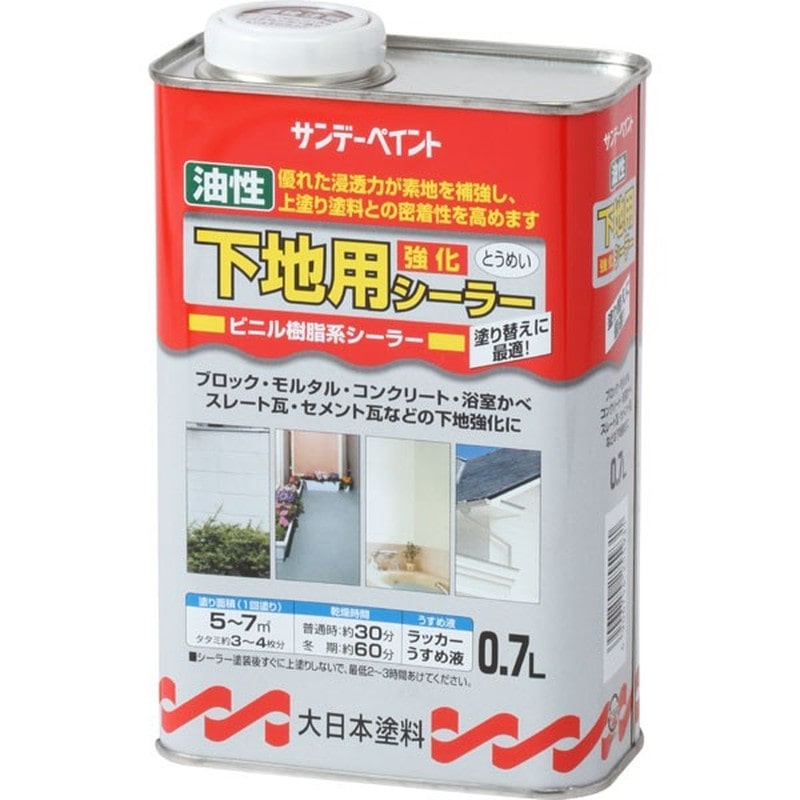 サンデーペイント 9021881 油性下地用強化シーラー 透明 700ml #255931 1個（ご注文単位1個）【直送品】