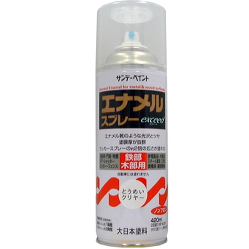 サンデーペイント 9021848 エナメルスプレー EXceed 透明 420ml #23N1B 1個（ご注文単位1個）【直送品】