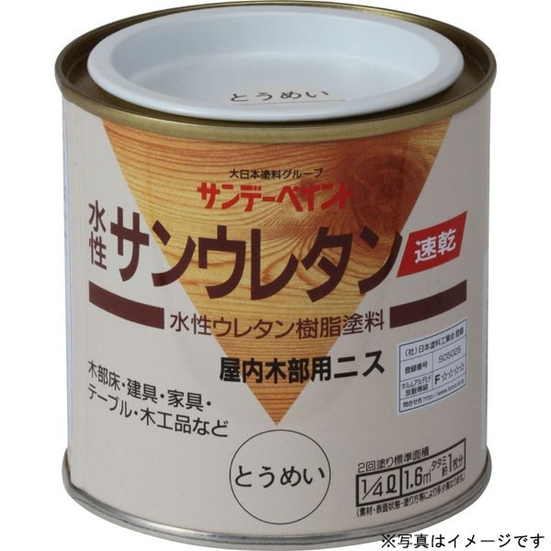 サンデーペイント 9021497 水性サンウレタン ツヤケシ 250ml #21Q01 1個（ご注文単位1個）【直送品】