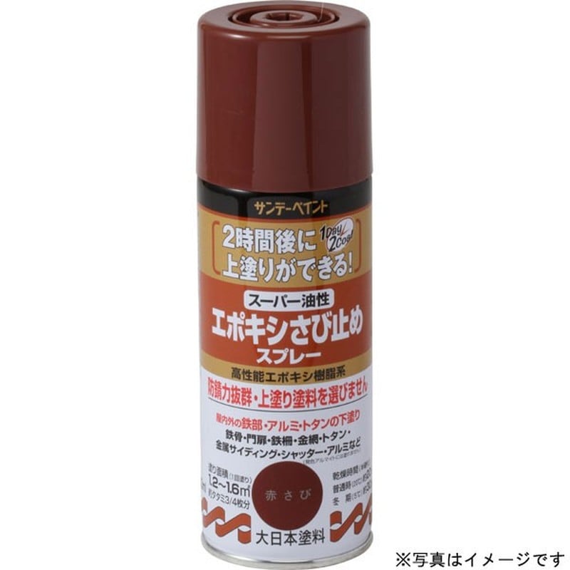 サンデーペイント 9020890 油性エポキシ錆止スプレーライトグレー300ml #258796 1個（ご注文単位1個）【直送品】