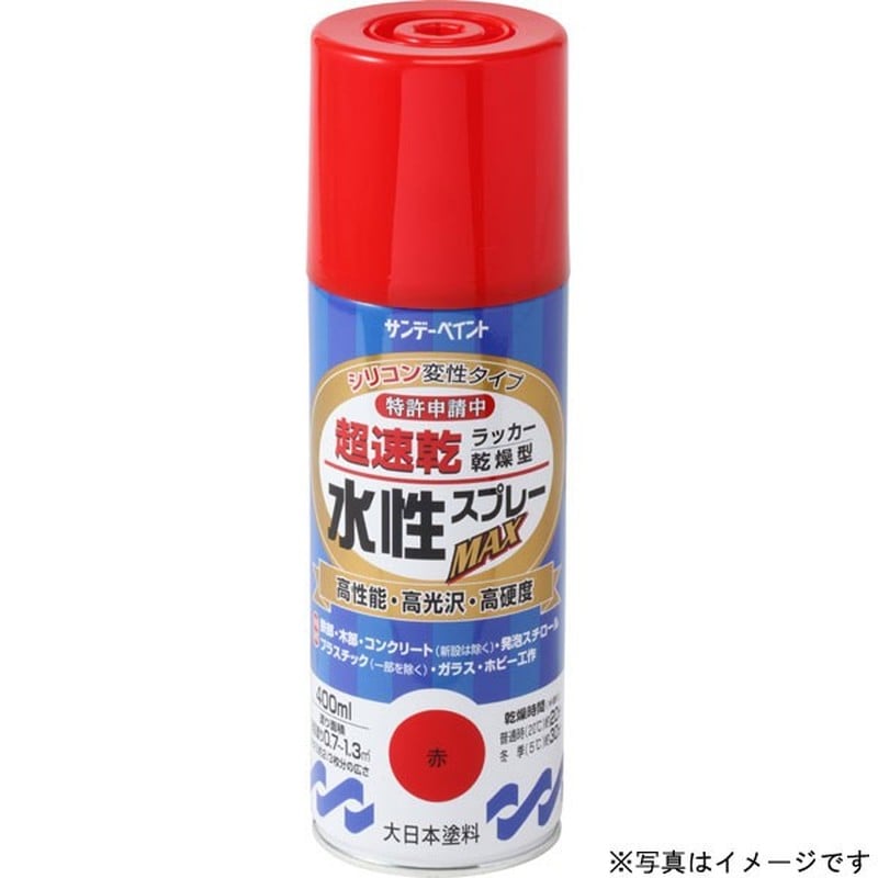 サンデーペイント 9021628 水性ラッカースプレー 透明クリヤー400ml #262373 1個（ご注文単位1個）【直送品】