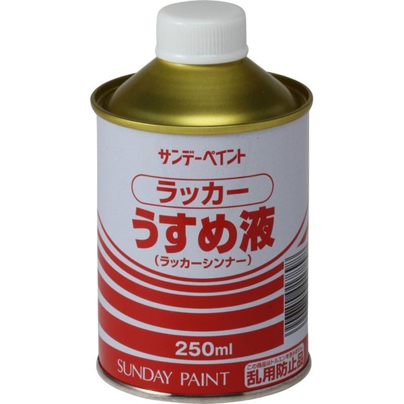 サンデーペイント 9021997 ラッカーうすめ液 250ml #20132 1個（ご注文単位1個）【直送品】