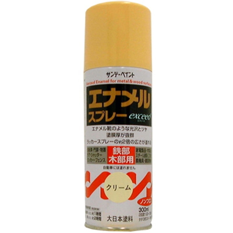 サンデーペイント 9021821 エナメルスプレー EXceedクリーム300ml #27Q61 1個（ご注文単位1個）【直送品】