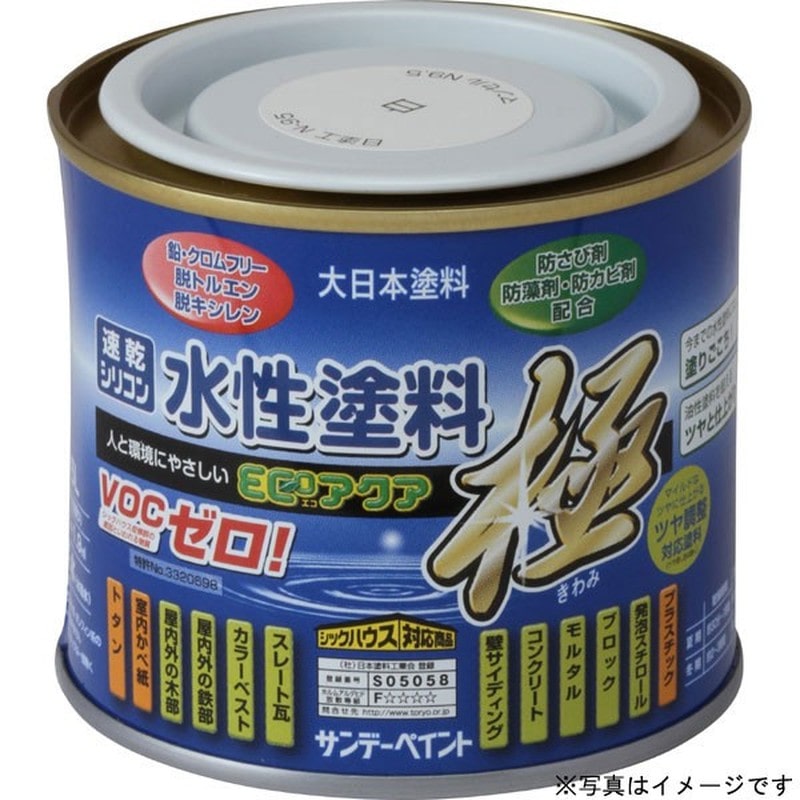 サンデーペイント 9020203 水性ECOアクア 赤 200ml #271047 1個（ご注文単位1個）【直送品】