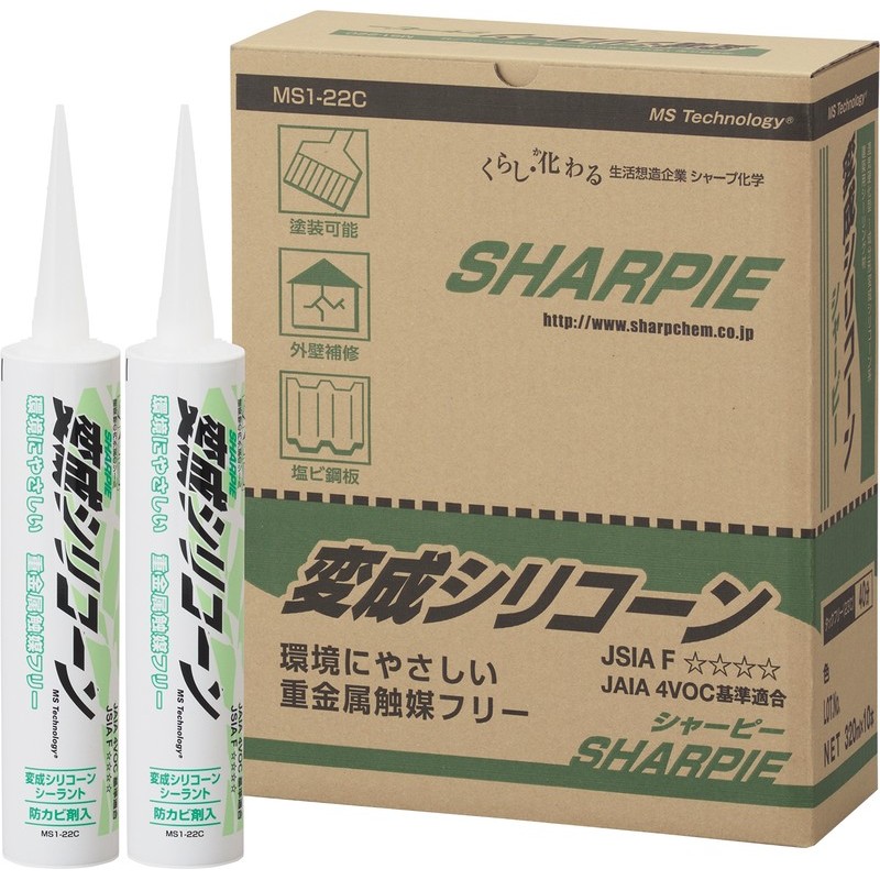 シャープ化学工業 905164 変成シリコーン ホワイト 1個(ご注文単位1個)【直送品】