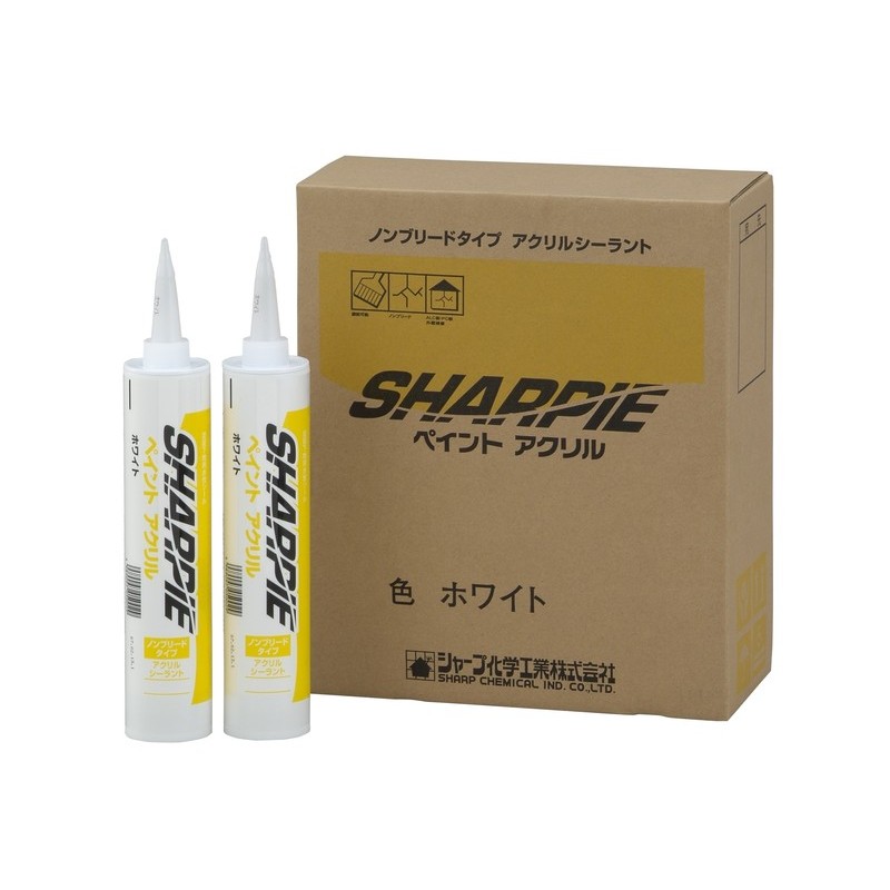 シャープ化学工業 905152 ペイントアクリル ホワイト 1個（ご注文単位1個）【直送品】