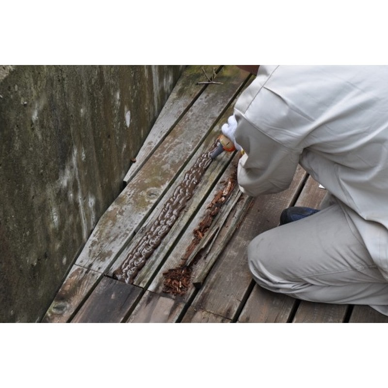 シャープ化学工業 905134 パウチ もくもく補修材NB ナチュラルブラウン 1個（ご注文単位1個）【直送品】