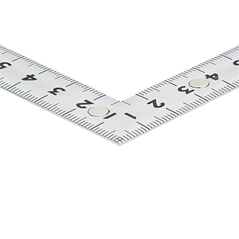 シンワ測定 4100086 10175曲尺同厚同目銀50磁石付 #10175 1個(ご注文単位1個)【直送品】