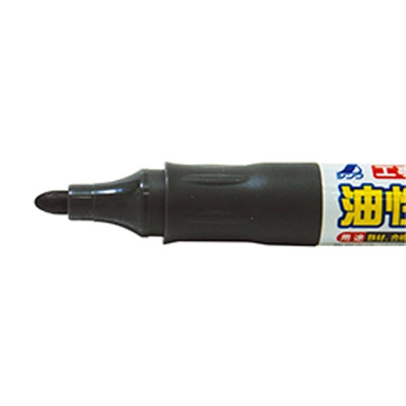 シンワ測定 4100992 78424工事用油性マーカー中字丸芯黒 #78424 1個（ご注文単位1個）【直送品】