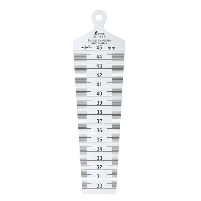 シンワ測定 4101130 62610テーパーゲージ#700C30~45mm #62610 1個(ご注文単位1個)【直送品】