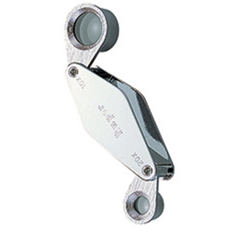 シンワ測定 4101313 75523ルーペC高倍率収納型2枚10倍20倍 #75523 1個(ご注文単位1個)【直送品】