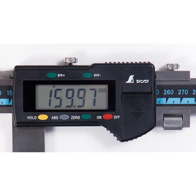 シンワ測定 4102161 19986デジタルノギス 大文字 450mm #19986 1個（ご注文単位1個）【直送品】