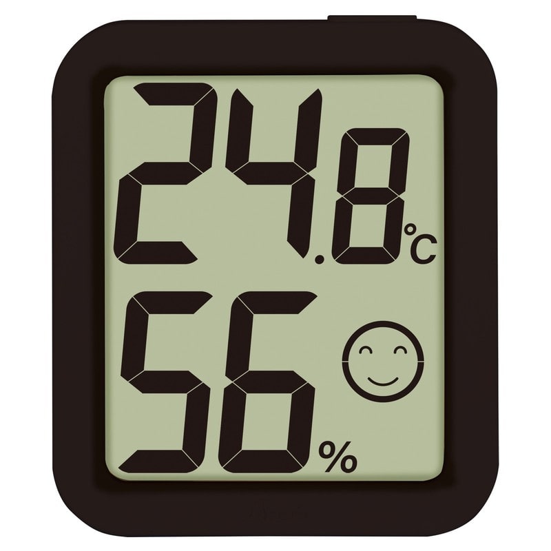 シンワ測定 4102759 シンワ73248 温湿度計 環境チェッカー BK #73248 1個（ご注文単位1個）【直送品】