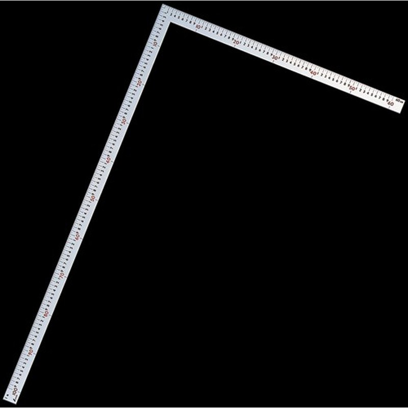 シンワ測定 4100112 曲尺大金普及型 シルバー 1m×60cm #63400 1個（ご注文単位1個）【直送品】