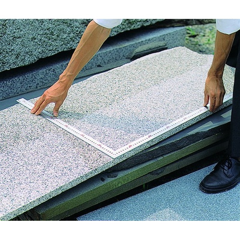 シンワ測定 4100112 曲尺大金普及型 シルバー 1m×60cm #63400 1個（ご注文単位1個）【直送品】