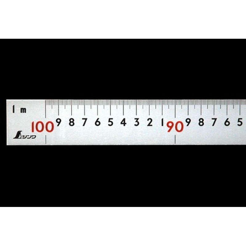 シンワ測定 4100112 曲尺大金普及型 シルバー 1m×60cm #63400 1個（ご注文単位1個）【直送品】
