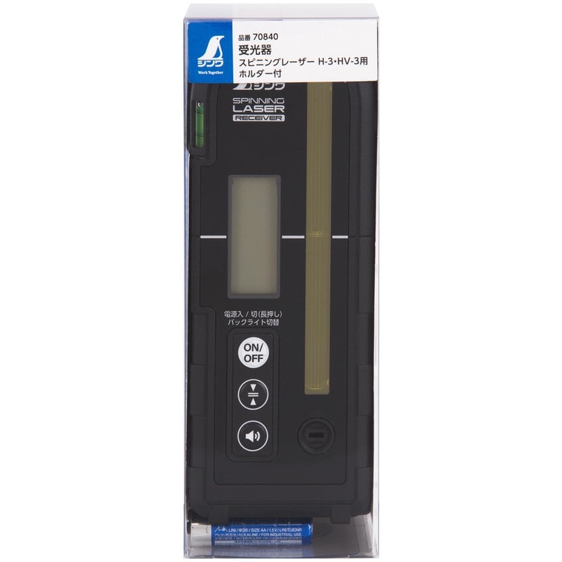 シンワ測定 4102781 受光器スピニンGRザーH-3・HV-3用ホルダー付 #70840 1個(ご注文単位1個)【直送品】
