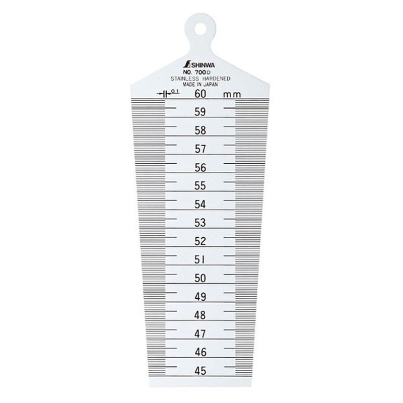 シンワ測定 4101131 62615テーパーゲージ#700D45~60mm #62615 1個(ご注文単位1個)【直送品】