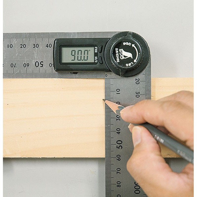 シンワ測定 4102153 62495デジタルプロトラクター 20cm #62495 1個(ご注文単位1個)【直送品】