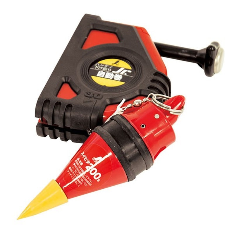 シンワ測定 4102034 77502ハンディ下げ振り Jr. 自動巻 #77502 1個（ご注文単位1個）【直送品】