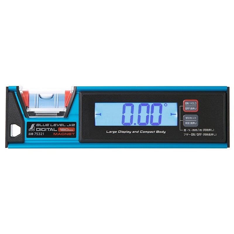 シンワ測定 4102661 75321BLレベルJr2デジタル180マグネット #75321 1個(ご注文単位1個)【直送品】