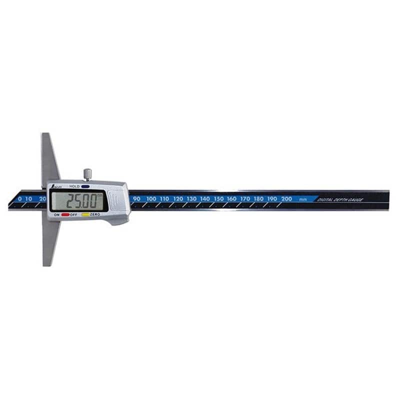 シンワ測定 4101931 19307デジタルデップスゲージ 200mm #19307 1個（ご注文単位1個）【直送品】