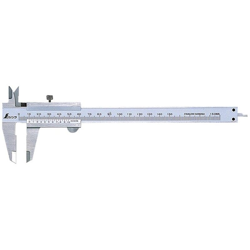 シンワ測定 410013 19899普及ノギス150mm銀M型 #19899 1個（ご注文単位1個）【直送品】