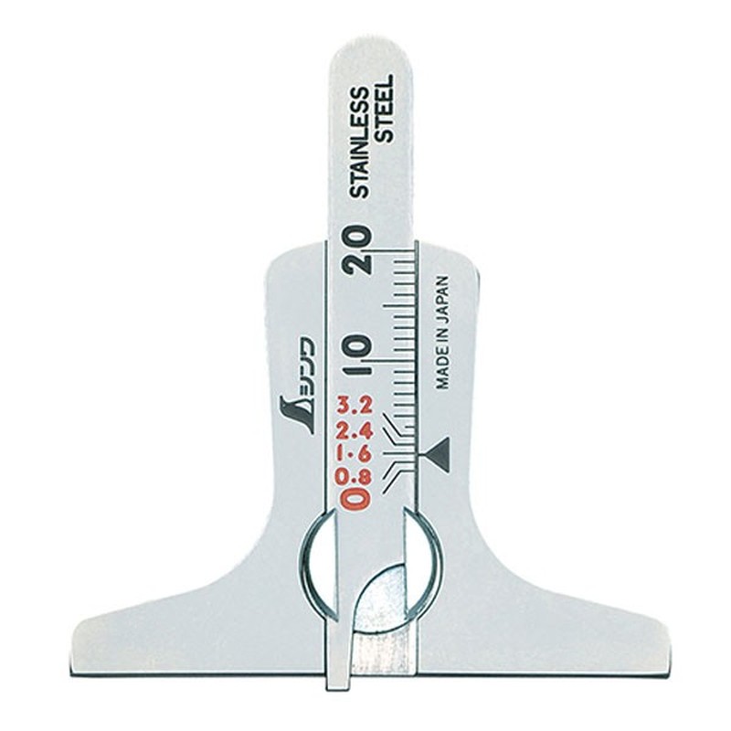 シンワ測定 4100575 19300タイヤ溝測定ゲージ #19300 1個（ご注文単位1個）【直送品】