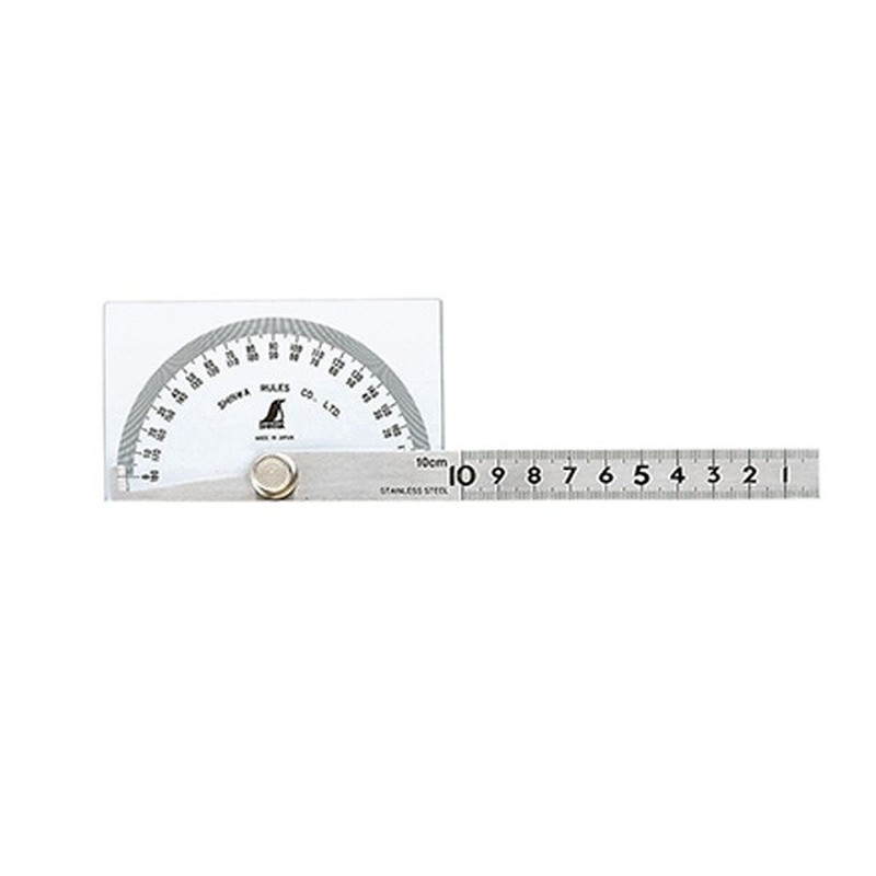 シンワ測定 4100553 62928プロトラクター銀55×94角竿10付 #62928 1個(ご注文単位1個)【直送品】