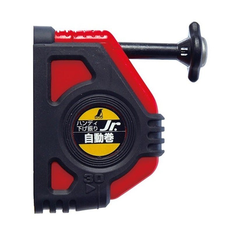 シンワ測定 4102033 77501ハンディ下げ振り Jr. 自動巻 赤 #77501 1個（ご注文単位1個）【直送品】