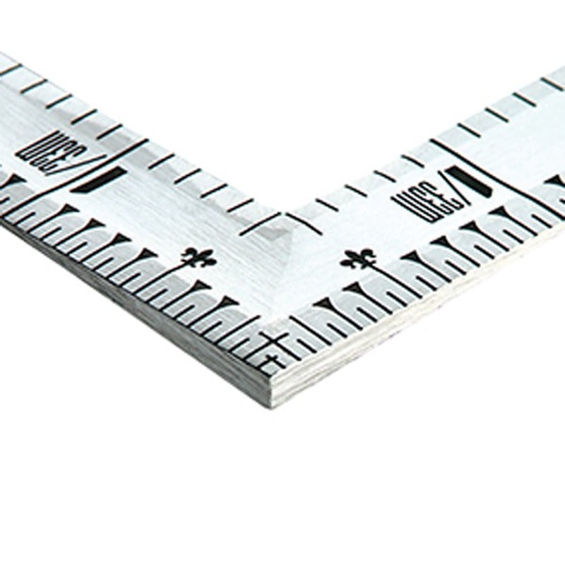 シンワ測定 4100021 10371曲尺銀1尺5寸重宝裏面角目付 #10371 1個（ご注文単位1個）【直送品】