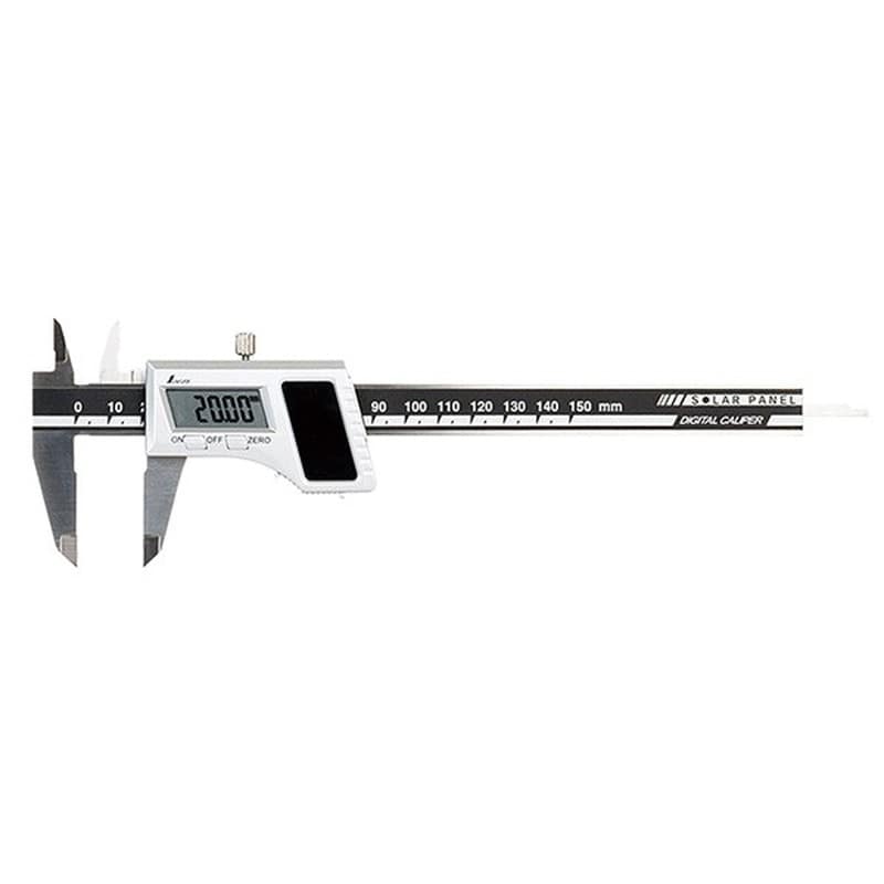 シンワ測定 4101927 19983デジタルノギス150mm ソーラーパネル #19983 1個（ご注文単位1個）【直送品】