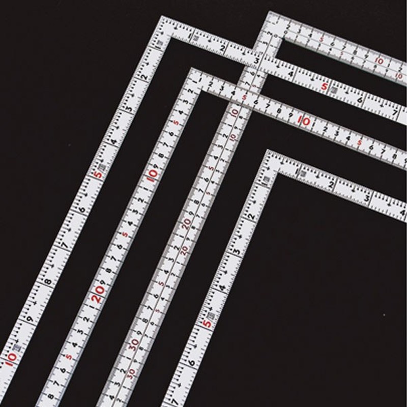 シンワ測定 4102380 11161 曲尺 厚手広巾 ホワイト 50 #11161 1個(ご注文単位1個)【直送品】