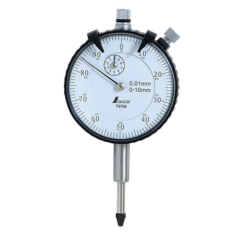 シンワ測定 4101143 73750ダイヤルゲージ標準0.01mm/10mm #73750 1個（ご注文単位1個）【直送品】