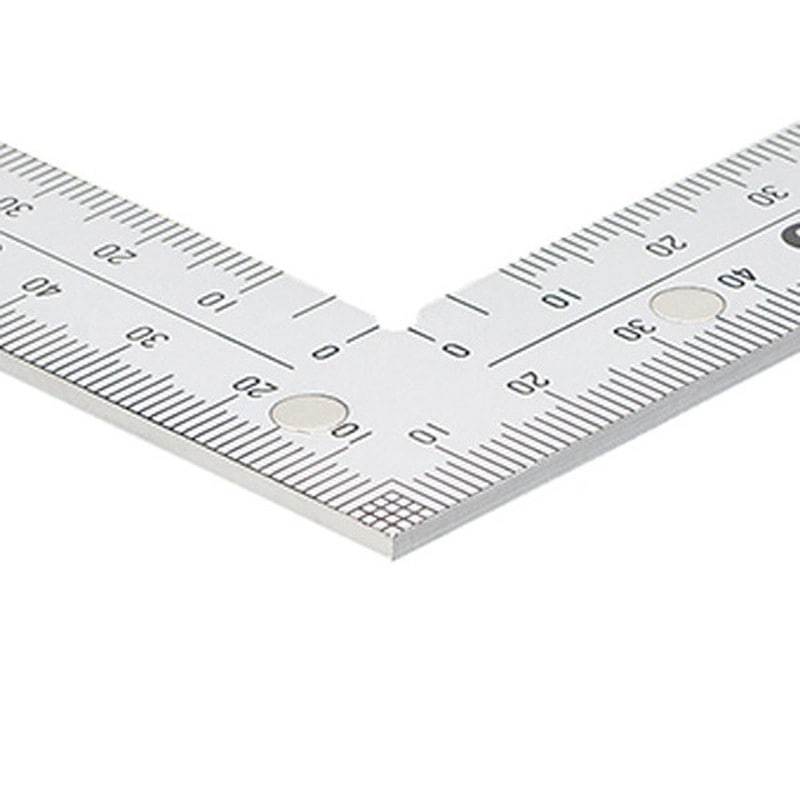 シンワ測定 4100089 10425曲尺厚手広巾銀30表裏磁石付 #10425 1個(ご注文単位1個)【直送品】