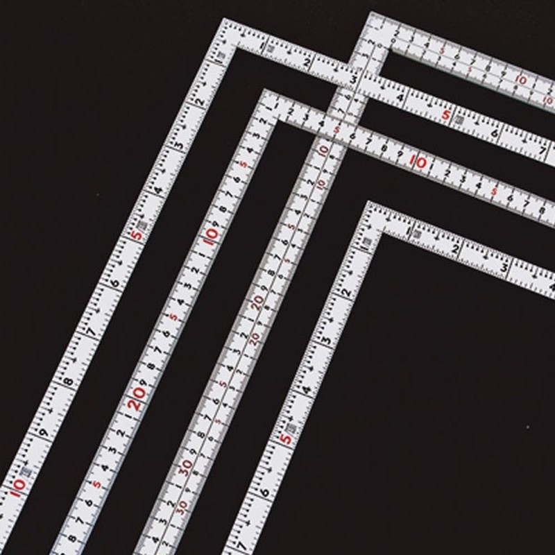 シンワ測定 4102376 11101 曲尺 同厚 ホワイト 名作 50 #11101 1個（ご注文単位1個）【直送品】