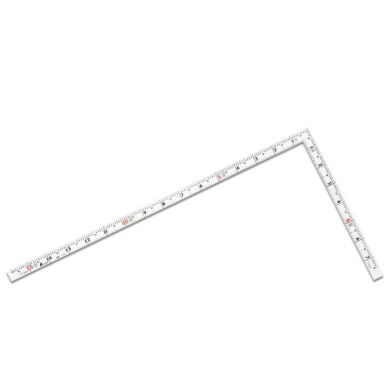 シンワ測定 4102683 11108 曲尺 同厚 ホワイト 名作 1尺5寸 #11108 1個(ご注文単位1個)【直送品】