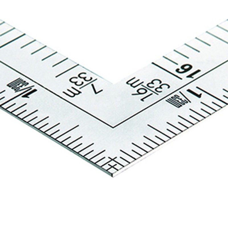 シンワ測定 4100085 10600曲尺広ピタ銀1尺6寸表裏尺相当 #10600 1個（ご注文単位1個）【直送品】