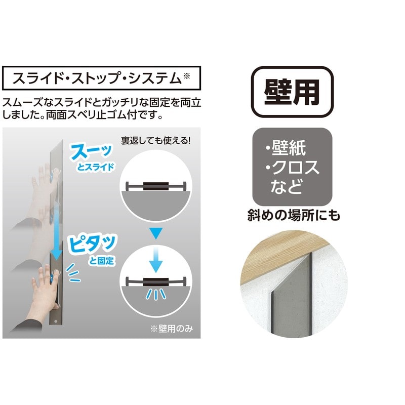 シンワ測定 4102904 ジョイント定規 ポリカ 45cm 壁用 65060 1個(ご注文単位1個)【直送品】