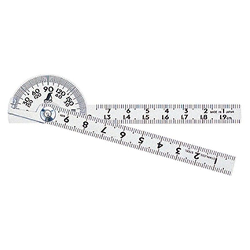 シンワ測定 4100548 62995ミニプロトラクター銀40φ竿10付 #62995 1個（ご注文単位1個）【直送品】