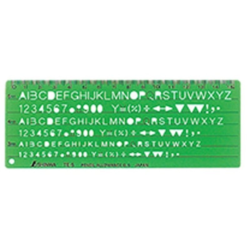 シンワ測定 4101393 66013テンプレート英数字記号定規TE-5 #66013 1個(ご注文単位1個)【直送品】