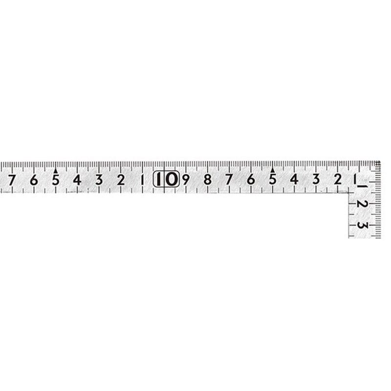 シンワ測定 4101898 12325曲尺小型 平 ステン 30×15cm #12325 1個（ご注文単位1個）【直送品】