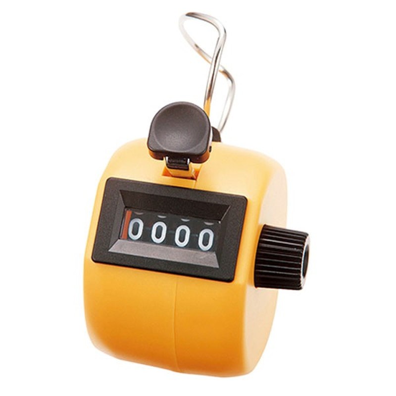 シンワ測定 4101148 75089数取器Cイエロー手持型 #75089 1個（ご注文単位1個）【直送品】